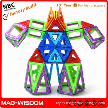 Magnetic building children's assembling toy plastic plate